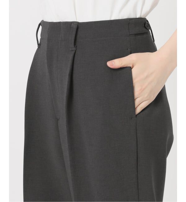 Spick and Span「ダブルクロス1タックパンツ」|スラックス|