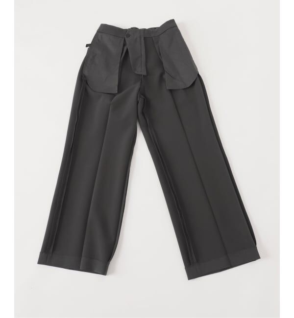 Spick and Span「ダブルクロス1タックパンツ」|スラックス|