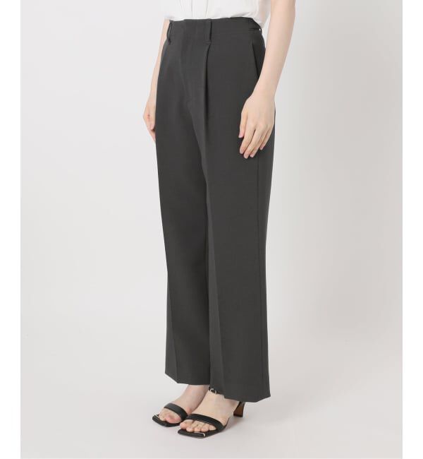 Spick and Span「ダブルクロス1タックパンツ」|スラックス|