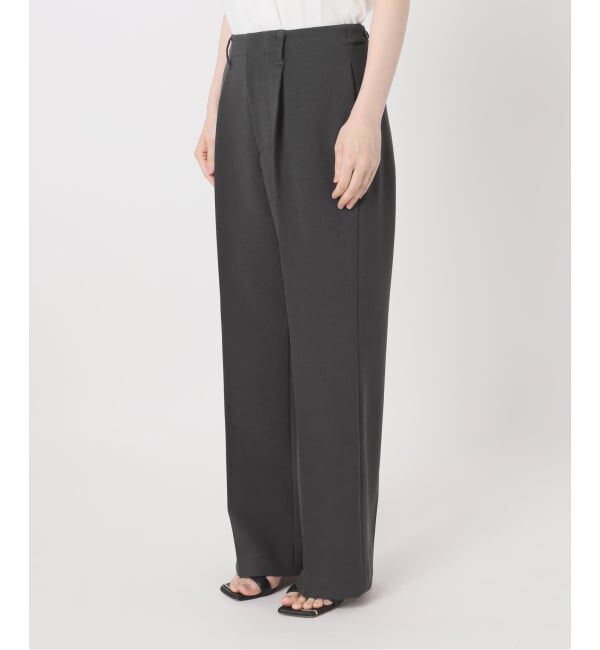 Spick and Span「ダブルクロス1タックパンツ」|スラックス|