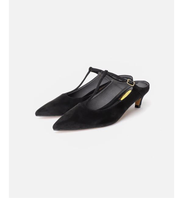 GRISE「《予約/WEB+一部店舗限定》GRISE4.5cmポインテッドTストラップミュール」|パンプス|