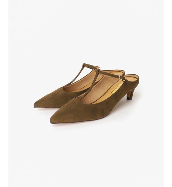 GRISE「《予約/WEB+一部店舗限定》GRISE4.5cmポインテッドTストラップミュール」|パンプス|