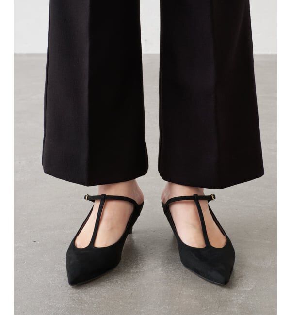 GRISE「《予約/WEB+一部店舗限定》GRISE4.5cmポインテッドTストラップミュール」|パンプス|