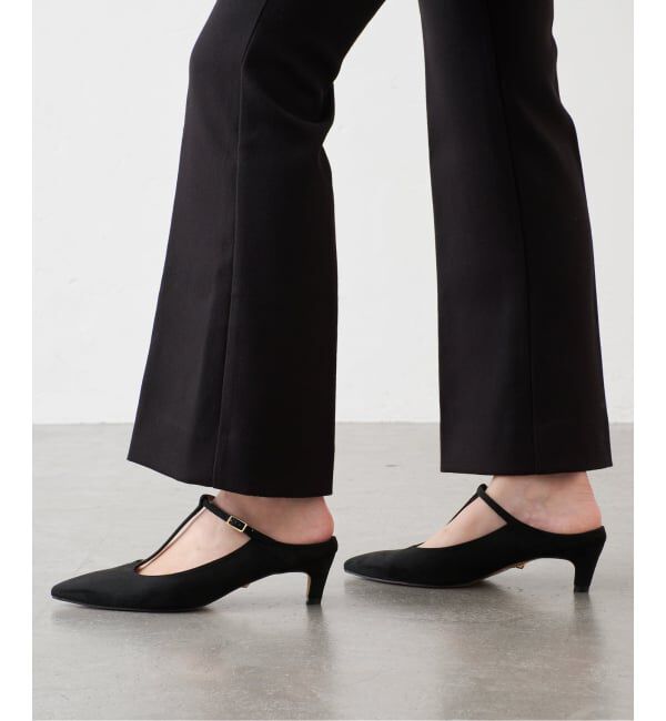 GRISE「《予約/WEB+一部店舗限定》GRISE4.5cmポインテッドTストラップミュール」|パンプス|