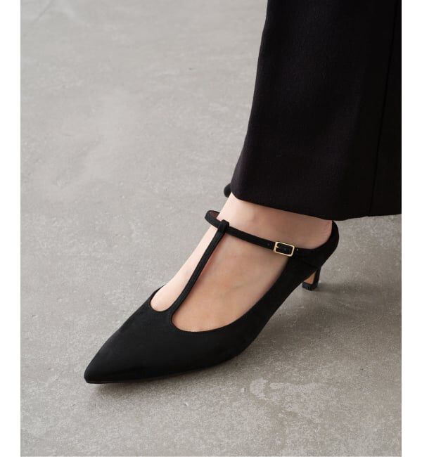 GRISE「《予約/WEB+一部店舗限定》GRISE4.5cmポインテッドTストラップミュール」|パンプス|