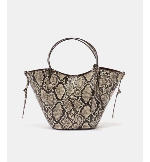  「cache cache / カシュカシュ  basket mini tote」|トートバッグ|ベージュ A
