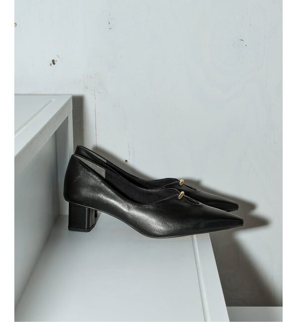 GRISE「《予約/WEB+一部店舗限定》GRISE5cｍレザーカットアウトパンプス」|パンプス|