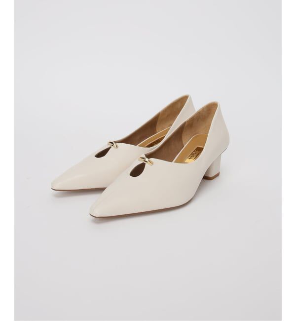 GRISE「《予約/WEB+一部店舗限定》GRISE5cｍレザーカットアウトパンプス」|パンプス|
