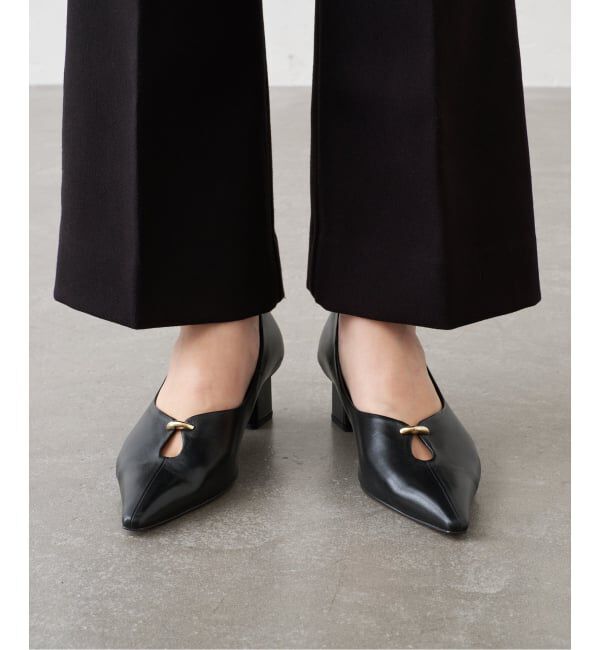 GRISE「《予約/WEB+一部店舗限定》GRISE5cｍレザーカットアウトパンプス」|パンプス|