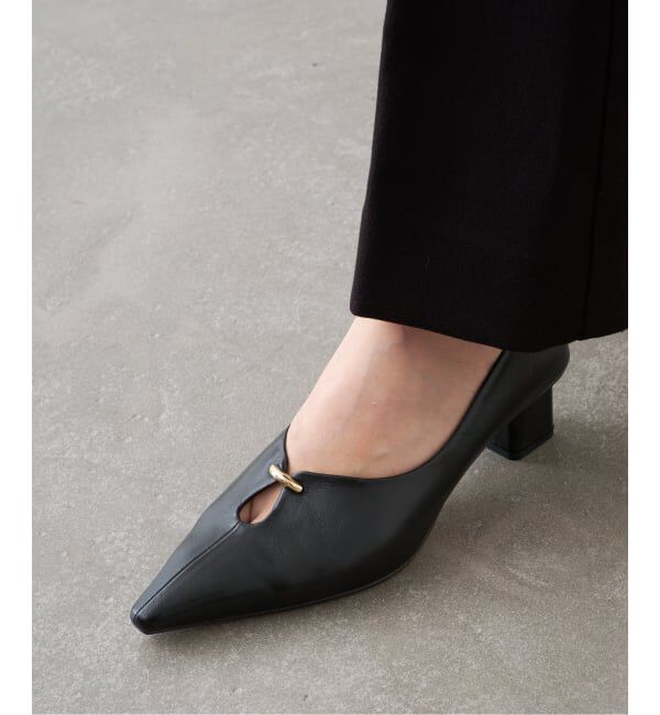 GRISE「《予約/WEB+一部店舗限定》GRISE5cｍレザーカットアウトパンプス」|パンプス|