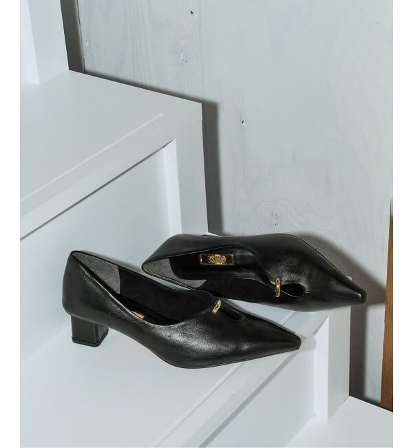 GRISE「《予約/WEB+一部店舗限定》GRISE5cｍレザーカットアウトパンプス」|パンプス|