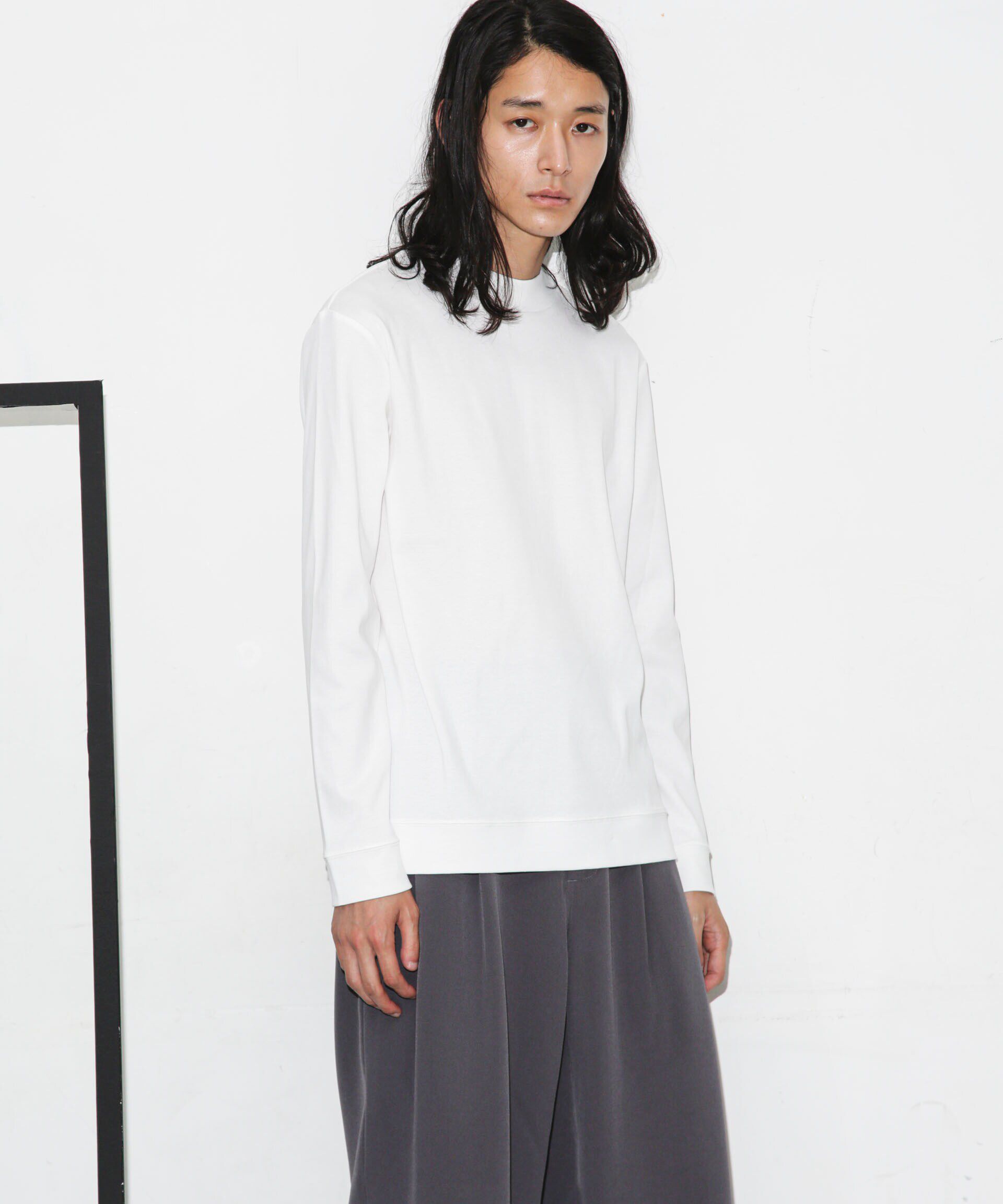 nano･universe「「FORMAL JERSEY」モックネックカットソー長袖」|Tシャツ・カットソー|