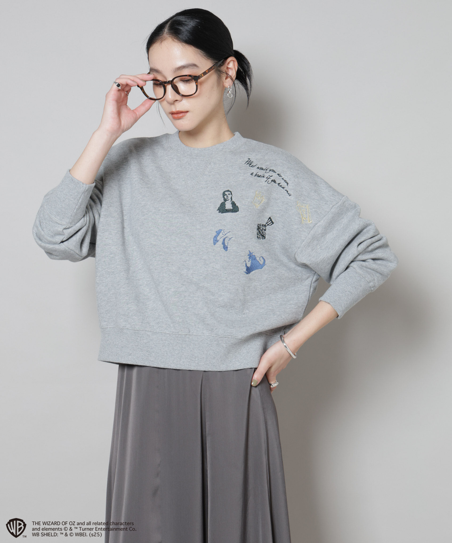 NANO universe「THE WIZARD OF OZ 刺繍スウェットトップス」|Tシャツ・カットソー|