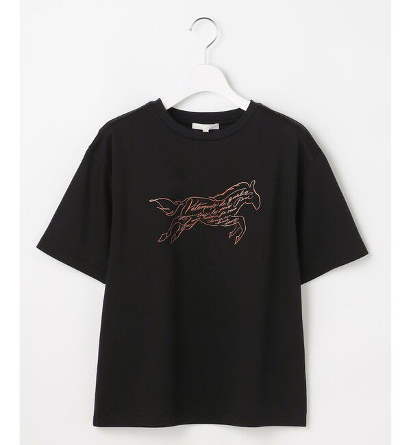 自由区「【カタログ掲載】ホースモチーフロゴ Tシャツ」|Tシャツ・カットソー|