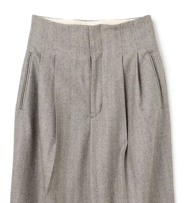 BEIGE,「NATION / ウールヘリンボーンタックワイドパンツ」|その他|