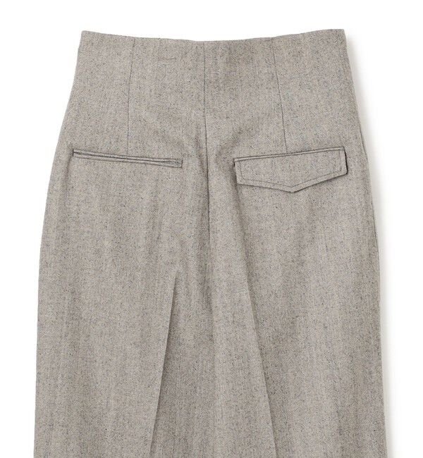 BEIGE,「NATION / ウールヘリンボーンタックワイドパンツ」|その他|