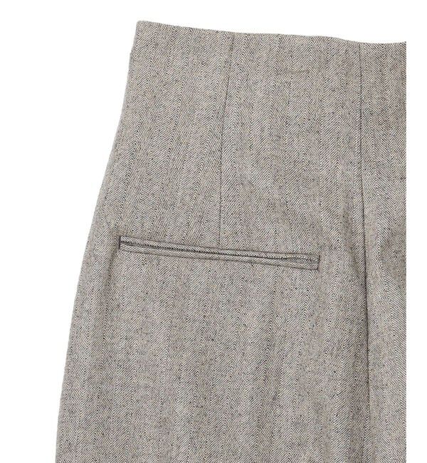 BEIGE,「NATION / ウールヘリンボーンタックワイドパンツ」|その他|