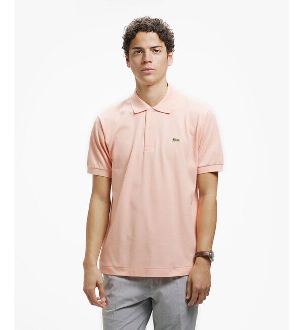 LACOSTE「『Ｌ.12.12』定番半袖ポロシャツ」|ポロシャツ|ピンクベージュ