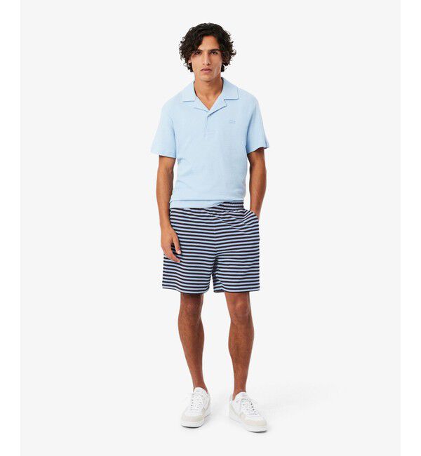 LACOSTE「コットンニットボーダーショーツ」|その他|