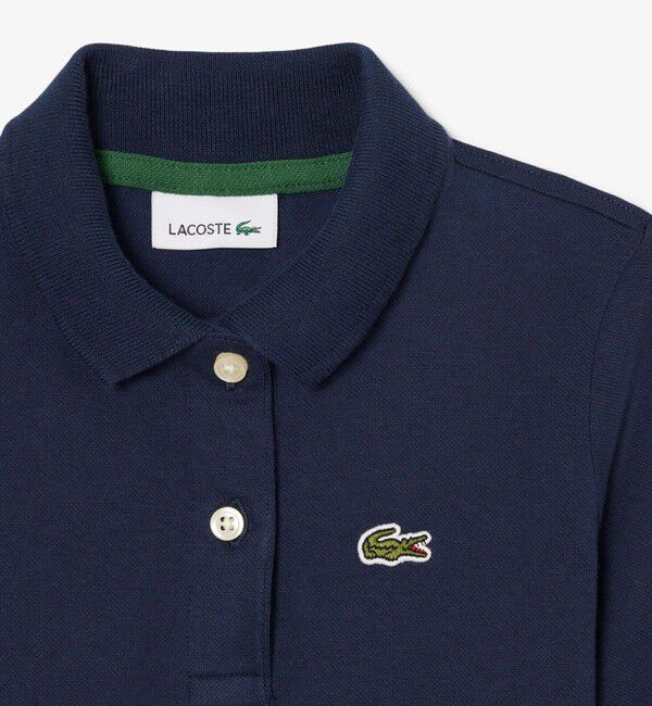 LACOSTE「【EC限定】GIRLSストレッチピケポロドレス」|ワンピース|