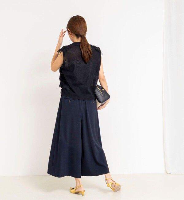 NOLLEY'S「ウォッシャブルクロップドワイドツイルパンツ」|その他|