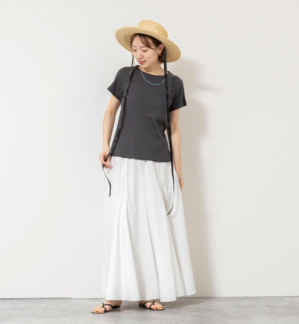 NOLLEY'S「ウォッシャブルバックデザインリブＴシャツ」|Tシャツ・カットソー|