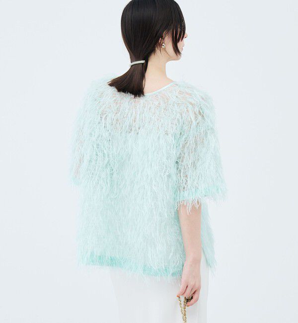 NOLLEY'S sophi「ウォッシャブルシアーロングフェザー両前Tブラウス」|シャツ・ブラウス|