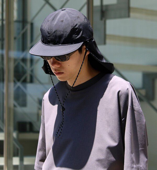 GLOSTER「【シェイド着脱で2WAY】NYLON SHADE CAP」|キャップ・キャスケット|