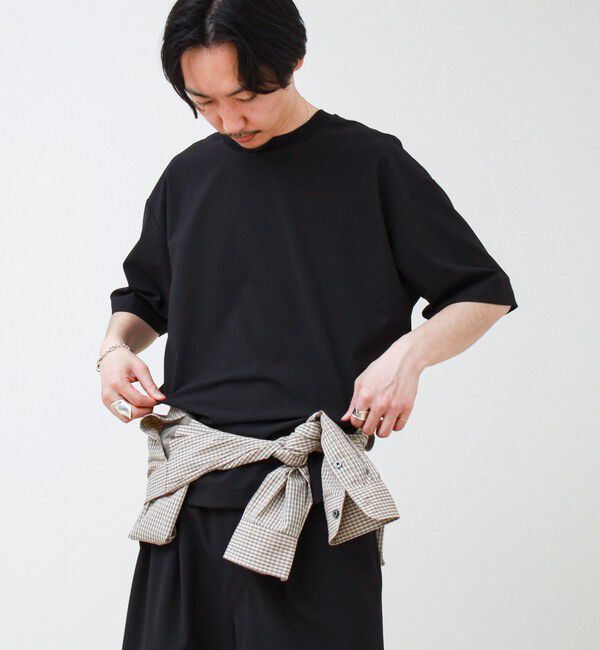 GLOSTER「【COOLMAX/セットアップ着用可能】ポリトロプルオーバーTシャツ」|Tシャツ・カットソー|