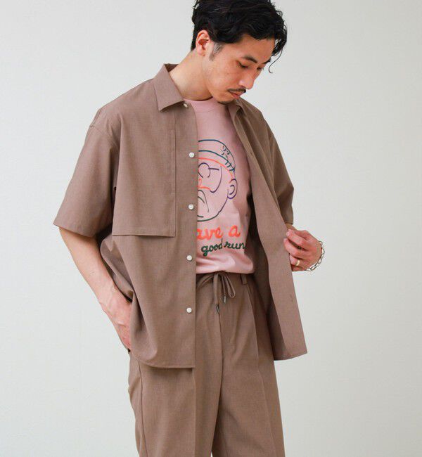 GLOSTER「【COOLMAX/セットアップ着用可能】ポリトロS/Sシャツ」|シャツ・ブラウス|