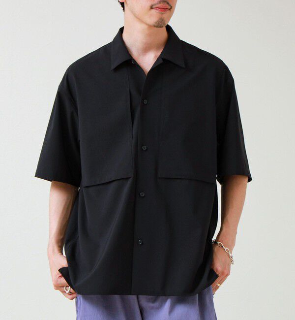GLOSTER「【COOLMAX/セットアップ着用可能】ポリトロS/Sシャツ」|シャツ・ブラウス|