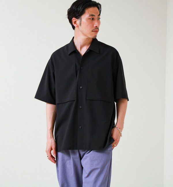 GLOSTER「【COOLMAX/セットアップ着用可能】ポリトロS/Sシャツ」|シャツ・ブラウス|