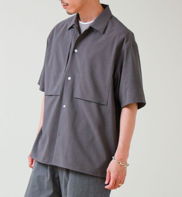GLOSTER「【COOLMAX/セットアップ着用可能】ポリトロS/Sシャツ」|シャツ・ブラウス|