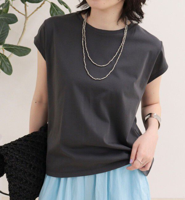 fredy emue「シルケットショートスリーブTシャツ」|Tシャツ・カットソー|チャコールグレー