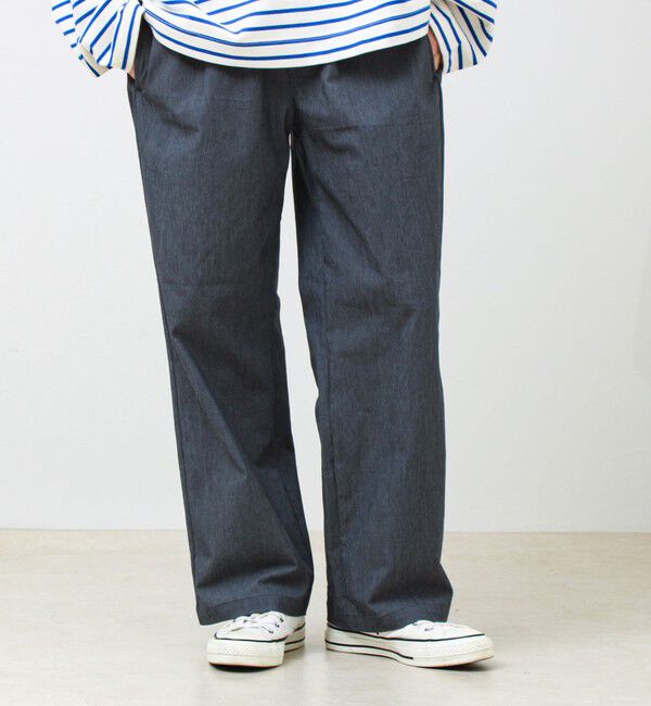 GLOSTER「【人気シリーズ/UNISEX/5色展開】GOODNESS イージーパンツ 無地/迷彩」|チノ|ブルー