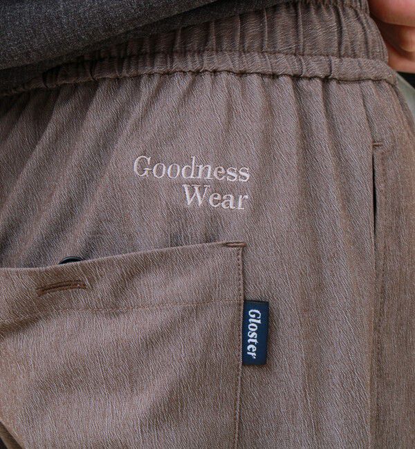 GLOSTER「【人気シリーズ/UNISEX/5色展開】GOODNESS イージーパンツ 無地/迷彩」|チノ|