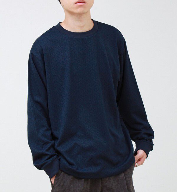 GLOSTER「ウォールジャガード リンクス クルーネック ロンT 」|Tシャツ・カットソー|