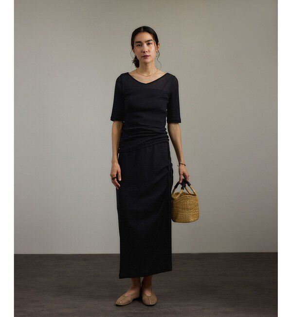 SALON adam et rope'「nu=layerジェントルVネックシアーTシャツ」|Tシャツ・カットソー|