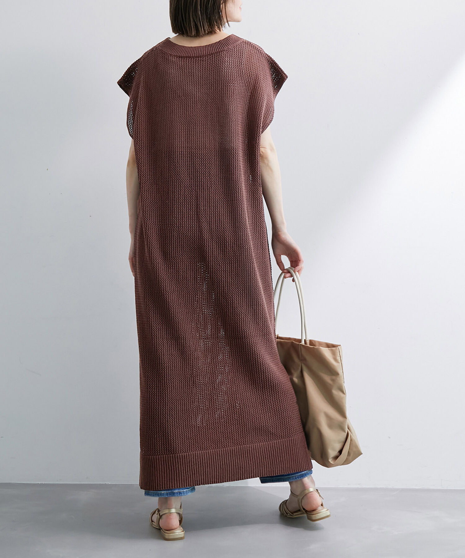 Rope&rsquo;Picnic「メッシュ編みワンピース」|ワンピース|
