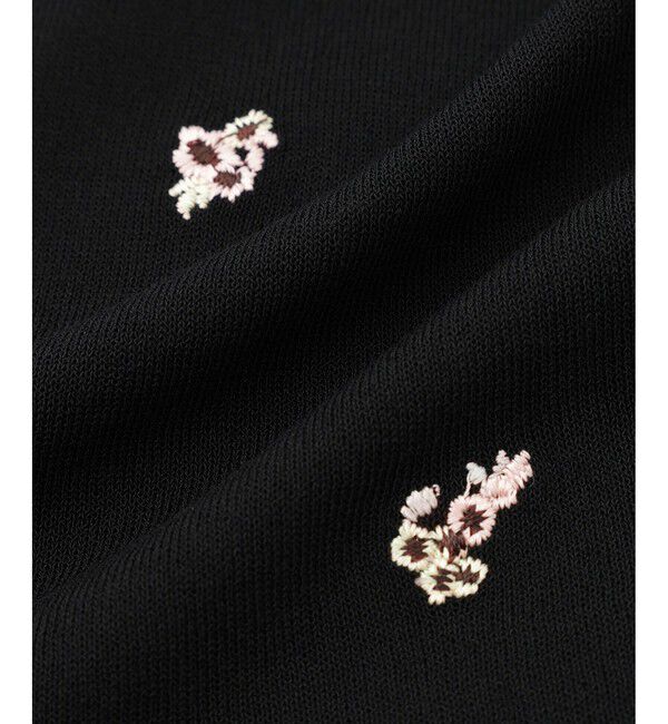 Rope&rsquo;Picnic「【ちゃんと+かわいい保証】シャーベットニット 刺繍シアーペプラムニット/UVケア・接触冷感」|ニット・セーター|