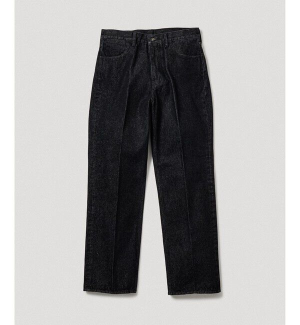 ADAM ET ROPE'「ストレート スラックスデニム / ADAM ET ROPE' JEANS -IMAG-」|デニム|ブラック系(02)