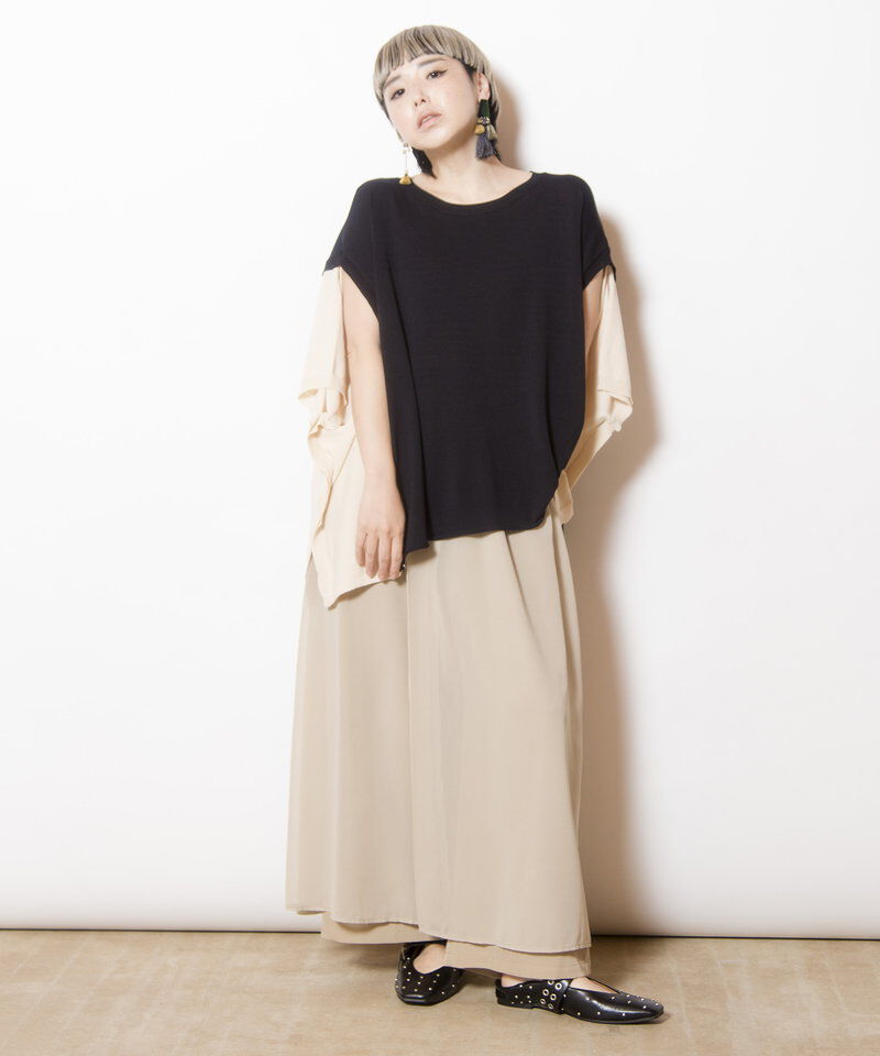  「シフォンレイヤードパンツ」|その他|