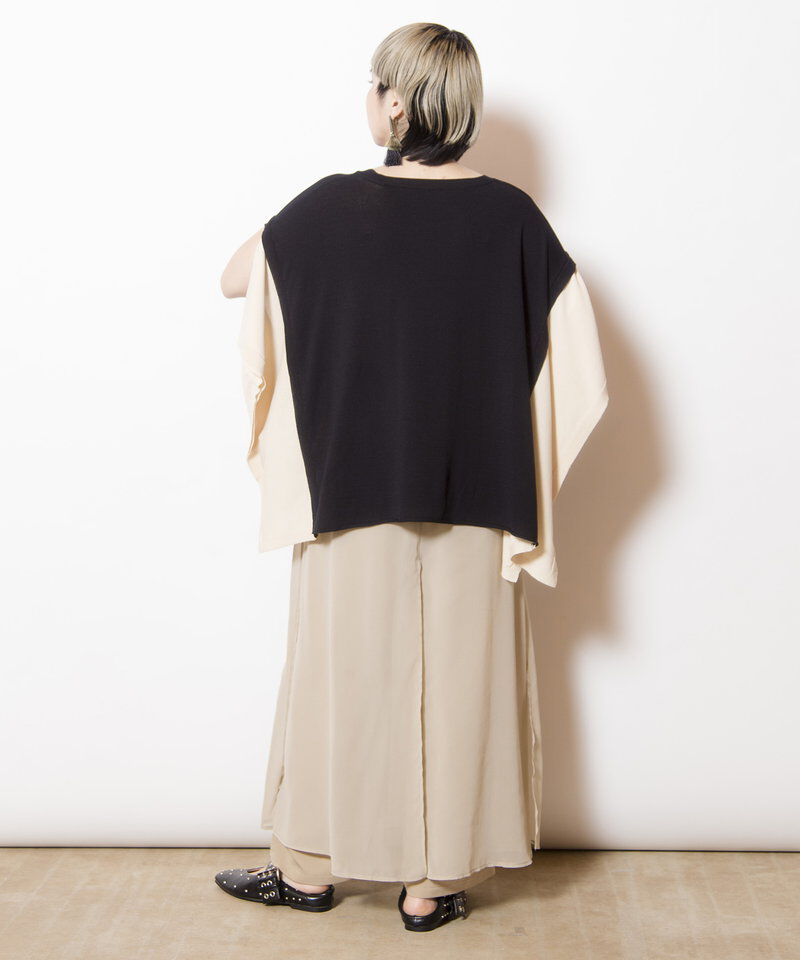  「シフォンレイヤードパンツ」|その他|