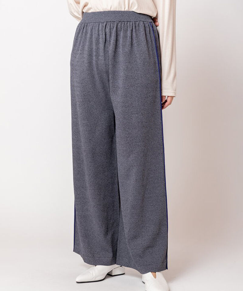  「配色ラインニットパンツ」|その他|CHARCOAL
