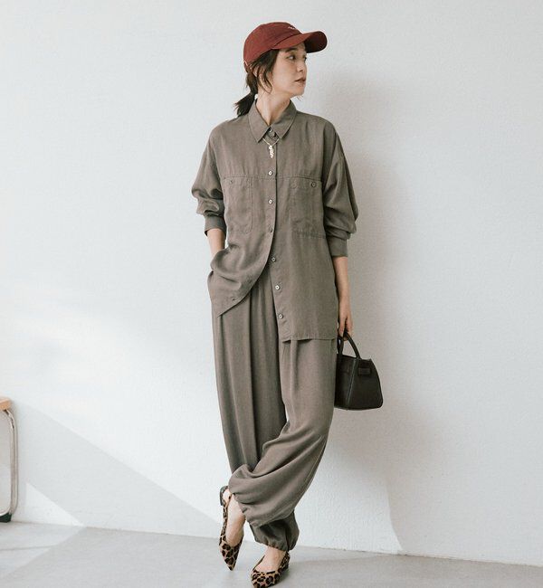 「【セットアップ可】ガーメントダイ2wayスラックス」|チノ|