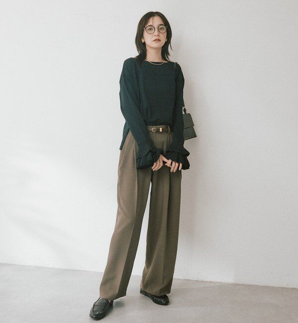  「クロシェカフスカットソー」|Tシャツ・カットソー|