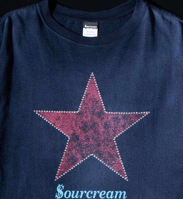  「【Sourcream/UNISEX】ラインストーンスターグラフィックTEE」|Tシャツ・カットソー|
