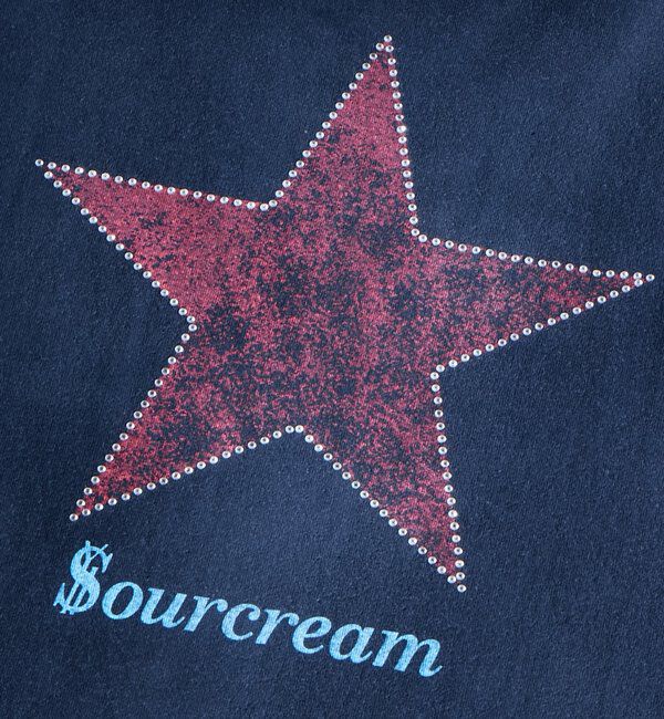  「【Sourcream/UNISEX】ラインストーンスターグラフィックTEE」|Tシャツ・カットソー|