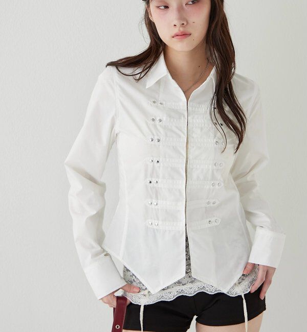  「【WEB限定】ナポレオンコンパクトシャツ」|シャツ・ブラウス|