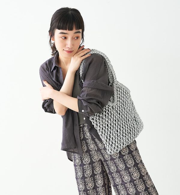collex「【The Bagmati】 ラメメッシュバッグ」|かごバッグ|